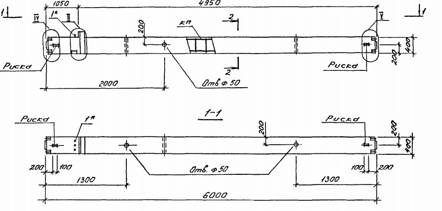 Колонна 1КСО 60-107 Серия 1.020.1-4