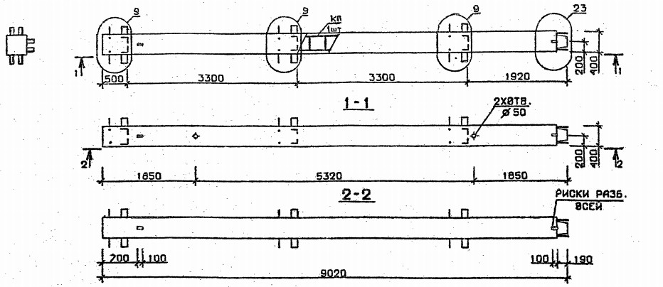 Колонна 3КВ 33.90-7-с Серия 1.020.1-2с/89