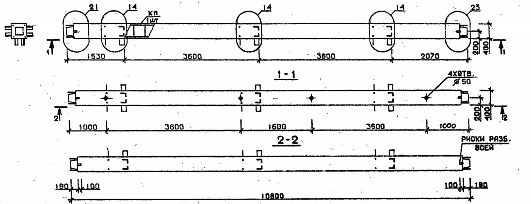 Колонна 4КС 36.108-7-с Серия 1.020.1-2с/89