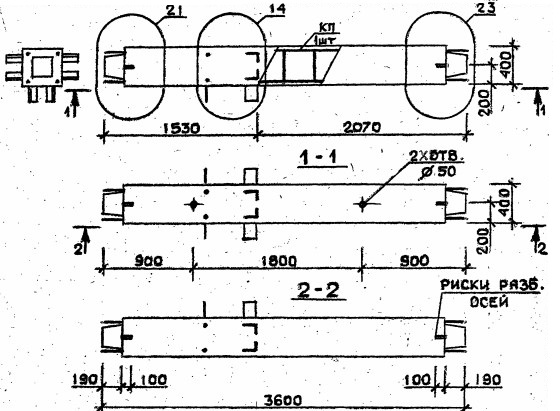 Колонна 4КС 36.36-9 Серия 1.020.1-2с/89